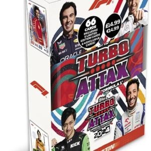 Topps Turbo Attax Formula 1 2024 - Mega Tin - Revved Up - contains 66 cards including 6 LE's and 4 Exclusive 'Revved Up' Cards!