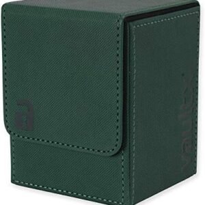 Vault X Premium Exo-Tec Deck Box - Large Size for 80+ Sleeved Cards - PVC Free Card Holder for TCG (Green)