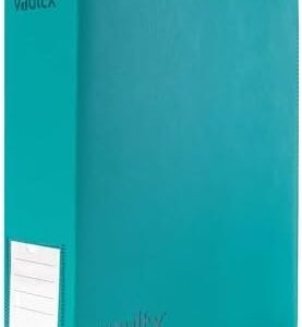 Vault X Premium Exo-Tec 3 Ring TCG Binder for 9 Pocket Trading Card Pages - 50+ Page Capacity Easy Open 3 D-Ring Clip Binder for TCG CCG Photo Cards (Large, Teal)