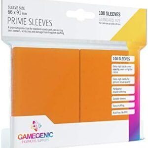 Gamegenic GGS11023ML Prime Sleeves (100-Pack), Orange