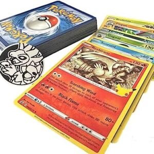 PoKéMoN Pokemon 50 Assorted Cards Bundle with 1 Official Game Coin