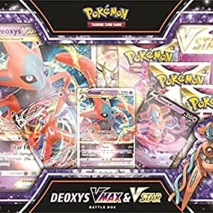 Pokémon 290-85088 Deoxys/Zeraora VMAX & VSTAR Battle Box, Multicolor