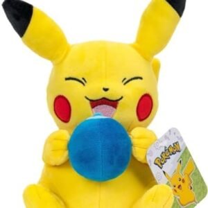 Pokémon Pikachu with Blue Oran Berry 8 Inch 20cm Plush Soft Toy, (PKW2699)