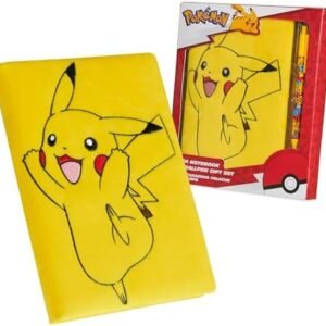 Pokemon Stationery Supplies Set - Kids Diary with Lock, Notebook, Pencil Case, Pens - Gifts for Boys (Notebook/Ballpen Set)