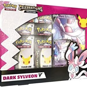 Pokèmon TCG: Celebrations Dark Sylveon V Collections Booster Box, Multicolor