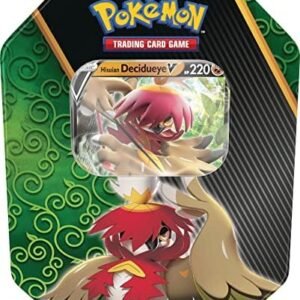 Pokémon TCG: Divergent Powers Tin – Hisuian Decidueye V (1 Foil Card & 4 Booster Packs)