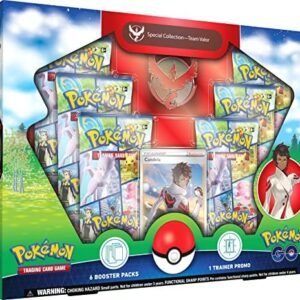 Pokémon TCG: GO Special Collection - Team Valor (1 Foil Promo Card, 1 Deluxe pin & 6 Booster Packs)