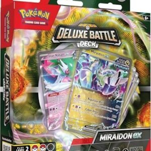 Pokémon TCG: Miraidon ex Deluxe Battle Deck (Ready-to-play 60-card deck & Accessories)