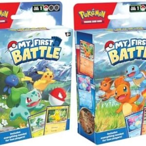 Pokémon TCG: My First Battle—Pikachu and Bulbasaur (2 ready-to-play mini decks & accessories) & TCG: My First Battle—Charmander and Squirtle (2 ready-to-play mini decks & accessories)