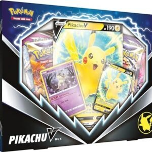 Pokémon TCG: Pikachu V Box (2 Foil Promo Cards, 1 Foil Oversize Card & 4 Booster Packs)