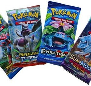 Pokemon Tcg: 4 Booster Packs - 40 Cards Total| Value Pack Includes 4 Blister Packs Of Random Cards | 100% Authentic Expansion Packs