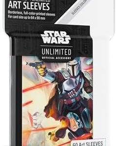 Star Wars Unlimited Mandalorian Art Sleeves - Officially Licensed Pack of 60 Art Sleeves and 1 Clear Sleeve, Optimised Size for Star Wars Unlimited and Other TCG and LCG Games, Made by Gamegenic