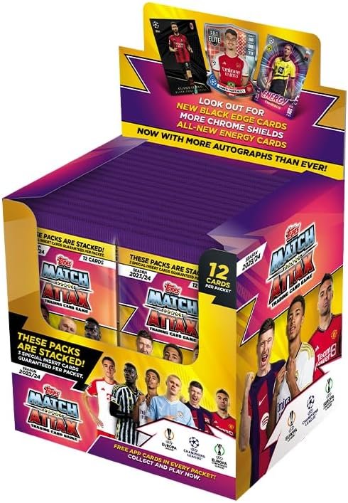 Topps Match Attax 23/24 - Full Box (36 packets / 432 cards)