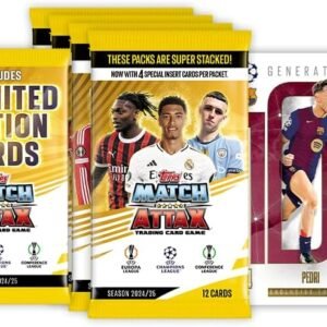 Topps Match Attax 24/25 - Eco Mega Multipack (Reduced Packaging Version) - contains 48 Match Attax cards, 3 random LE's plus a Generation Now LE.