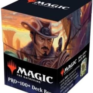 Ultra Pro - Outlaws of Thunder Junction 100+ Deck Box® Ft. Yuma for Magic: The Gathering, TCG collectible gaming accessory protective card deck holder