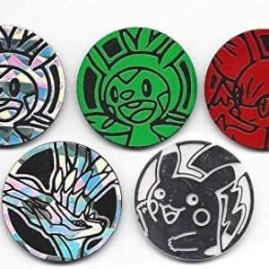 5 x Pokemon Game coins All different Randomly chosen