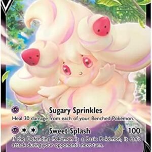 Alcremie V 022/073 Ultra Rare Pokemon Card (Champions Path) + 1x TitanCards® Toploader