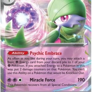 Gardevoir ex 086/198 Rare Double Pokemon Card (Scarlet & Violet Base) + 1x TitanCards® Toploader