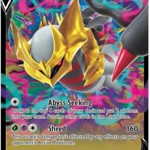 Giratina V 130/196 Ultra-Rare Rare Pokemon Card (Sworld & Shield Lost Origin) + TitanCards® Toploader