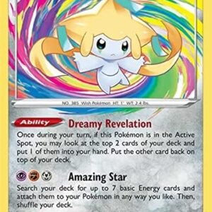 Jirachi 119/185 Amazing Rare Pokemon Card (SWSH04 Vivid Voltage) + 1x TitanCards® Toploader