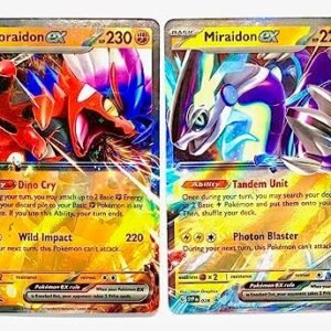 Miraidon Ex & Koraidon Ex - Scarlet & Violet - Pokemon Card Lot - SVP028 & SVP029 - Black Star Promo