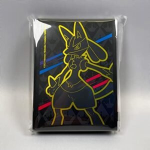 PoKéMoN Pokemon Trading Card Game Crown Zenith Elite Trainer Box Exclusive Lucario Sleeves 65 Count (158-85147B)