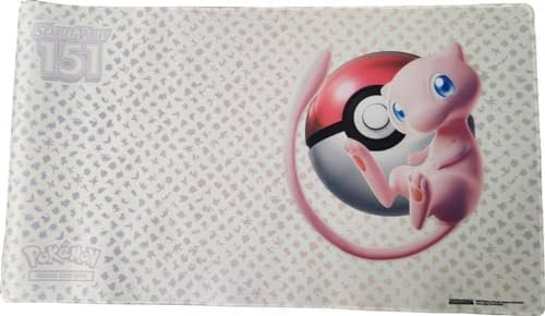 Pokemon 151 Mew Pokemon TCG Playmat | From Ultra Premium Collection | Non Slip Game Mat + TitanCards® Toploader