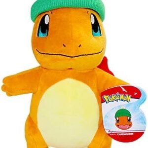 Pokémon Charmander with Holiday Beanie-8-Inch Plush with Unique Accessory