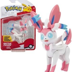 Pokémon Pokemon Figure Sylveon Feelinara - 8 cm Camp Figure - Officially Licensed Pokemon Toy