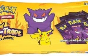 Pokemon Poktemon TGC Trick or Trade Booster Bundle for Ages 6 Years and Up - Includes 120 Mini Packs - 1 Count