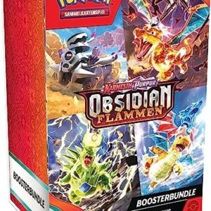 Pokémon - Trading Card Game: Crimson & Purple Booster Bundle - Obsidian Flames (6 Booster Packs)