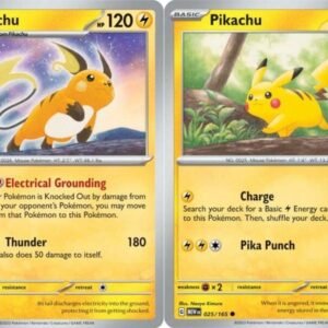 Raichu 026/165 - Pikachu- Pokemon 151 - Evolution Holo Rare 2 Card Lot