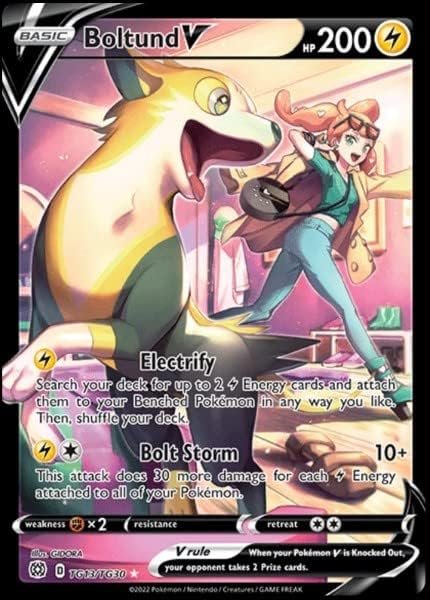 Boltund V - TG13/TG30 - Brilliant Stars - Trainer Gallery Pokemon Card - Full Art