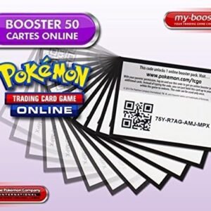 Booster of 50 ONLINE pokemon trading cards game