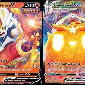 Cinderace V & Vmax 045/264 - Fusion Strike - Pokemon Ultra Rare Card Lot