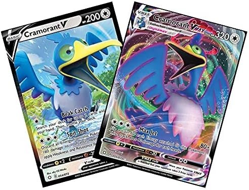 Cramorant Vmax & V - 055/072 - Shining Fates - Ultra Rare Pokemon Card Lot