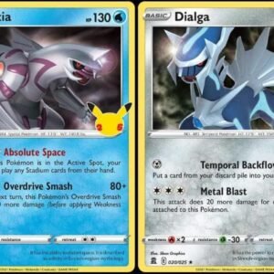 Dialga & Palkia - Pokemon Celebration Card Lot - Legendary Holo Foil - 020/025 & 004/025