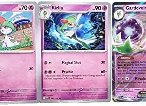 Gardevoir ex 086/198 Holo - Scarlet & Violet - Pokemon Evolution 3 Card Lot - Ralts & Kirlia