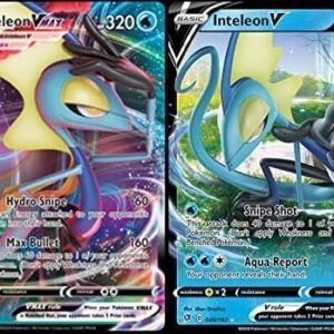 Inteleon V & Vmax Card Lot - 050/192 - Rebel Clash - Pokemon Ultra Rare 2 Card Lot