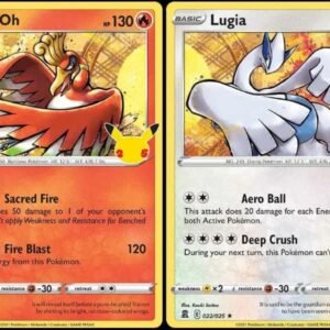 Lugia & Ho-oh - Pokemon Celebration Card Lot - Legendary Holo Foil - 022/025 & 001/027