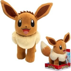 Pokémon BO37959 Pokemon Cuddly XXL Eevee 30 cm New 2021-Pokemon Plush-Officially Licensed Toy, Multicolor