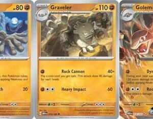 Golem ex 076/165 - Pokemon 151 - Double Rare - Evolution 3 Card Set - Graveler Geodude