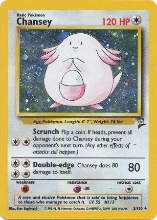 Pokemon - Chansey (3) - Base Set 2 - Holo