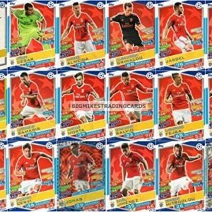 2016/17 MATCH ATTAX CHAMPIONS LEAGUE BENFICA TEAM SET 18 CARDS