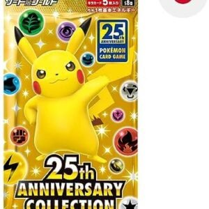 (3 Packs) Pokemon Card Game Japanese 25th Anniversary Collection S8a Booster (3X5 Cards Included)