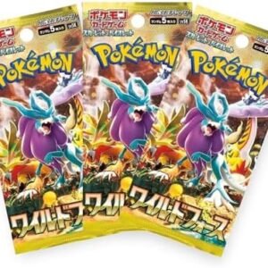 3 x Wild Force Japanese Pokemon Booster Packs | Scarlet & Violet Set | Pokémon Trading Cards in 3 Booster Packs | TCYM Authenticated | Pokemon TCG Pack | Japanese Temporal Forces Booster Packs