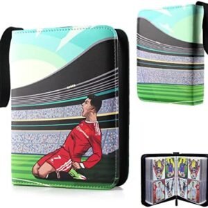 AllLeeGay Trading Card Album Football，Football Trading Card Binder，Card Holder Album，Trading Card Game Collection with 60 Removable Sleeves，480 Pockets football Card Book (E) (AllLeeGay-kace-0001)