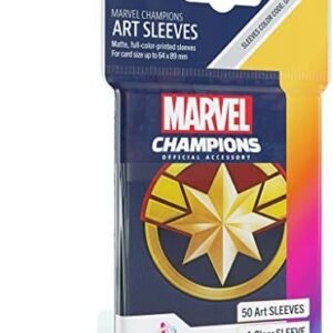 Fantasy Flight Games Gamegentic Marvel Champions Art Sleeves: She - Hulk (50 - Pack), Mixed Colours, 6 Official Sleeves