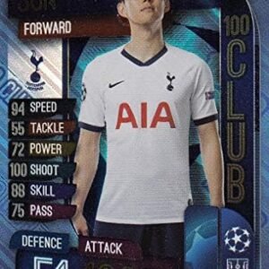 MATCH ATTAX 19/20 HEUNG-MIN SON 100 CLUB TRADING CARD - TOTTENHAM / SPURS