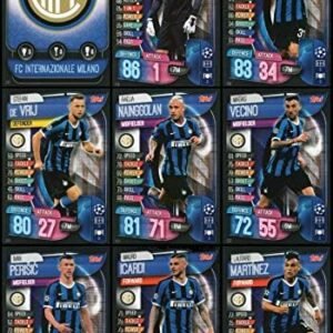 MATCH ATTAX 19/20 INTER MILAN FULL 9 CARD TEAM SET - CHAMPIONS LEAGUE